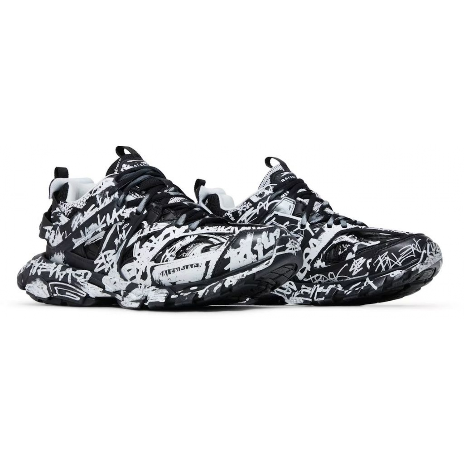 Кроссовки Balenciaga Track Sneaker Graffiti Black White