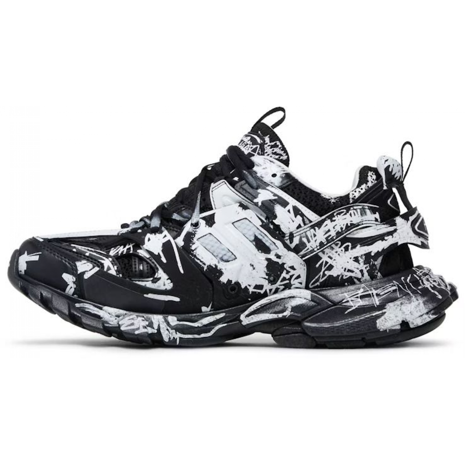 Кроссовки Balenciaga Track Sneaker Graffiti Black White