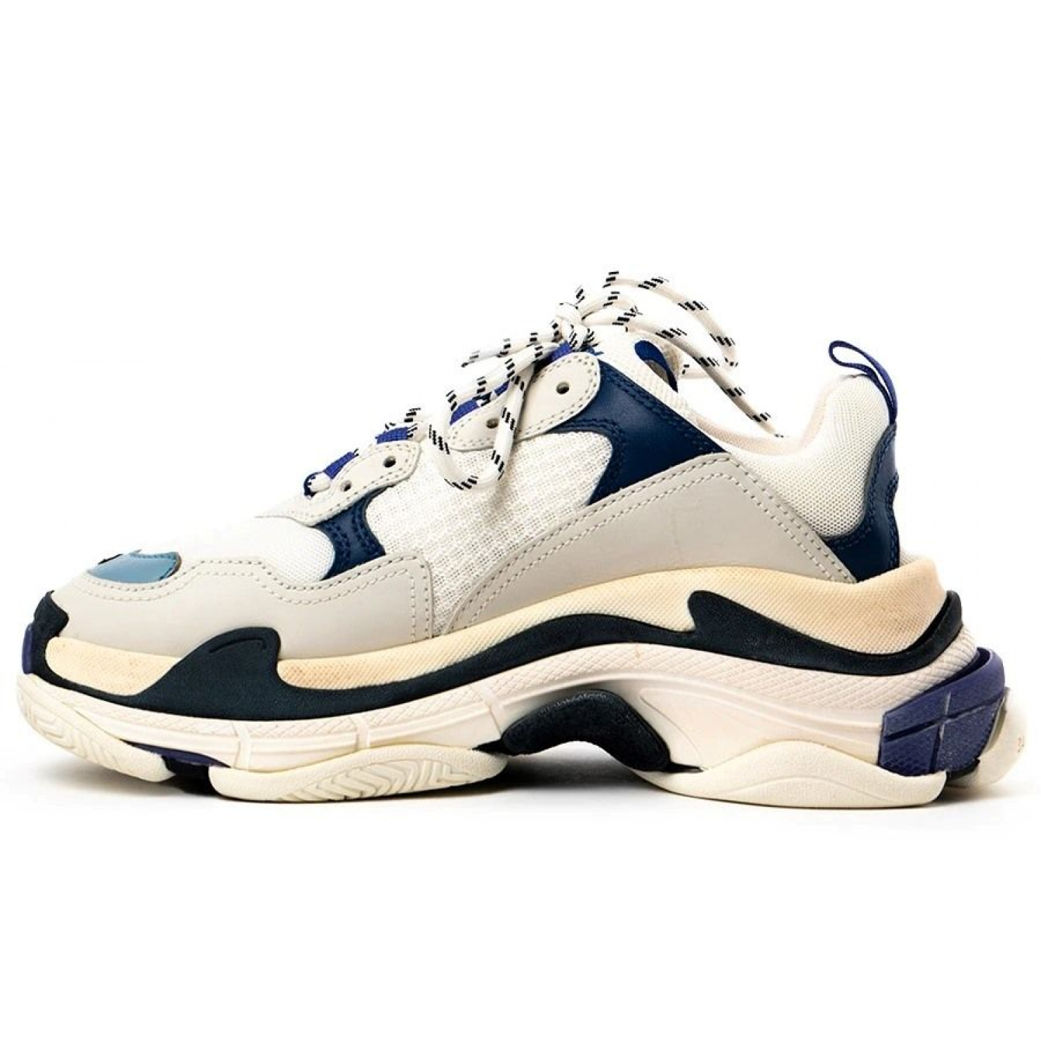 Balenciaga Triple S Sneaker  White Blue Black